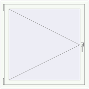 Buy Tilt-and-Turn 1100x1100 mm REHAU OPTIMUM EURO-DESIGN 70 RAL 9016 Traffic white two-sided