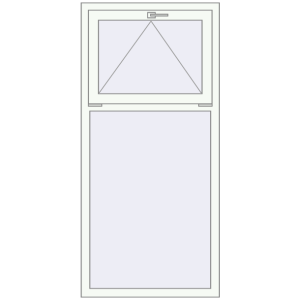 Buy Tilt-and-Turn 800x1700 mm REHAU BRILLANT DESIGN RAL 9016 Traffic white two-sided