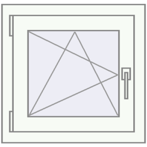 Buy Tilt-and-Turn 550x530 mm REHAU OPTIMUM EURO-DESIGN 70 RAL 9016 Traffic white two-sided