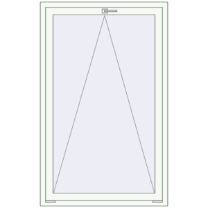 Buy Tilt-and-Turn 1000x1600 mm REHAU OPTIMUM EURO-DESIGN 70 RAL 9016 Traffic white two-sided