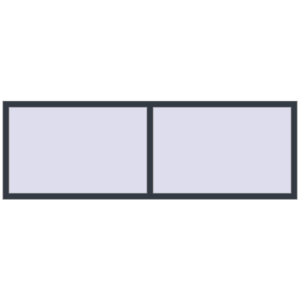 Buy Tilt-and-Turn 2400x800 mm REHAU OPTIMUM EURO-DESIGN 70 ANTHRACITE_GREY_STRUKTURAL two-sided