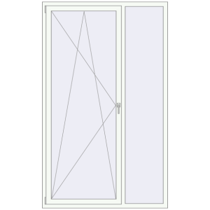 Zamów teraz Okna skrzydłowe 1400x2300 mm REHAU OPTIMUM EURO-DESIGN 70 RAL 9016 Traffic white dwustronny