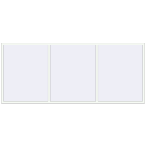 Buy Tilt-and-Turn 3520x1480 mm REHAU BRILLANT DESIGN RAL 9016 Traffic white two-sided