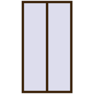 Buy Tilt-and-Turn 1100x2000 mm REHAU ENERGY-SAVING SYNEGO MD DARK_OAK two-sided