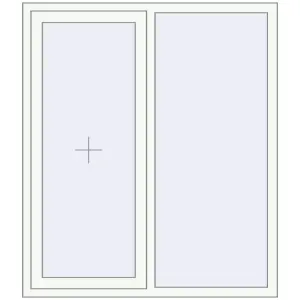 Buy Tilt-and-Turn 1300x1500 mm ALU STANDARD 72 RAL 9016 Traffic white two-sided