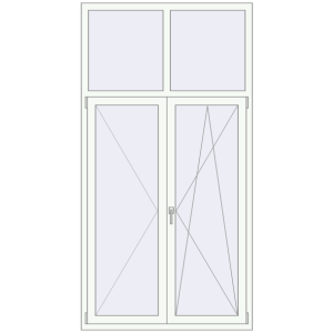 Buy Tilt-and-Turn 1200x2290 mm KORSA OPTIMUM REHAU EURO 70