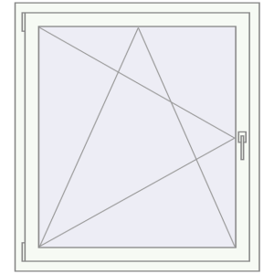 Buy Tilt-and-Turn 1000x1100 mm REHAU OPTIMUM EURO-DESIGN 70 ANTHRACITE_GREY_STRUKTURAL external