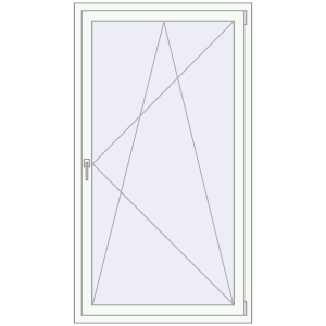 Buy Tilt-and-Turn 1000x1770 mm REHAU ENERGY-SAVING SYNEGO MD RAL 9016 Traffic white two-sided