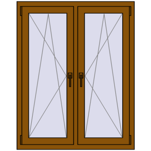 Zamów teraz Okna skrzydłowe 1020x1265 mm REHAU ENERGY-SAVING SYNEGO MD GOLDEN OAK dwustronny