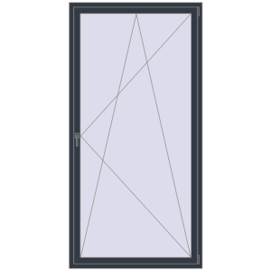Buy Tilt-and-Turn 1200x2400 mm REHAU ENERGY-SAVING SYNEGO MD ANTHRACITE_GREY_STRUKTURAL two-sided