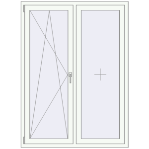 Buy Tilt-and-Turn 1220x1660 mm REHAU OPTIMUM EURO-DESIGN 70 GOLDEN OAK external