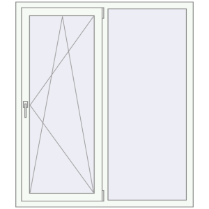 Buy Tilt-and-Turn 1300x1500 mm KORSA ENERGY-SAVING REHAU SYNEGO MD