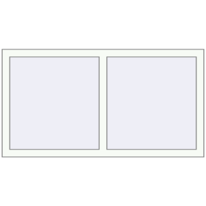 Buy Tilt-and-Turn 1330x710 mm REHAU OPTIMUM EURO-DESIGN 70 RAL 9016 Traffic white two-sided