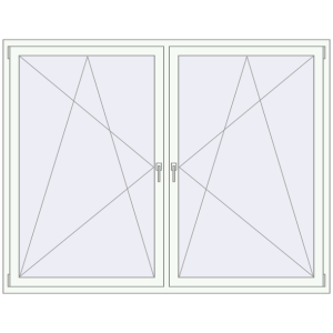 Buy Tilt-and-Turn 2130x1580 mm KORSA BRILLANT DESIGN