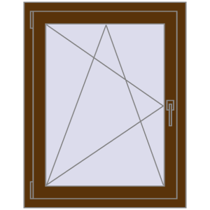 Zamów teraz Okna skrzydłowe 800x1000 mm CLASICTHERM 70 WALNUT dwustronny