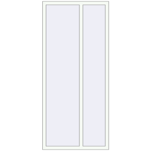 Buy Tilt-and-Turn 960x2150 mm REHAU ENERGY-SAVING SYNEGO MD RAL 9016 Traffic white two-sided