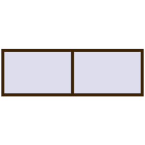Buy Tilt-and-Turn 2400x800 mm REHAU OPTIMUM EURO-DESIGN 70 DARK_OAK two-sided