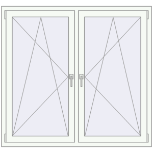 Zamów teraz Okna skrzydłowe 1365x1280 mm REHAU ENERGY-SAVING SYNEGO MD CHOCOLATE_BROWN zewnętrzny