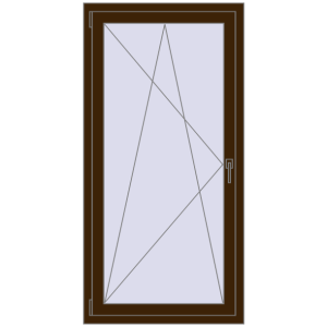 Buy Tilt-and-Turn 800x1600 mm REHAU OPTIMUM EURO-DESIGN 70 DARK_OAK two-sided