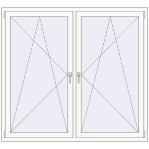 Buy Tilt-and-Turn 1700x1500 mm REHAU OPTIMUM EURO-DESIGN 70 ANTHRACITE_GREY_STRUKTURAL external