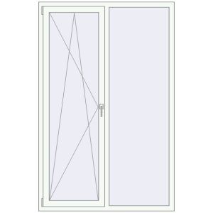 Buy Tilt-and-Turn 1300x2000 mm KORSA BRILLANT DESIGN