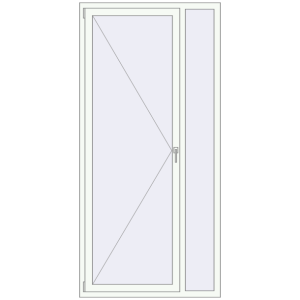 Zamów teraz Okna skrzydłowe 1100x2300 mm REHAU ENERGY-SAVING SYNEGO MD RAL 9016 Traffic white dwustronny