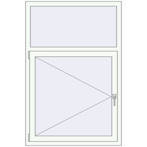 Buy Tilt-and-Turn 1000x1500 mm REHAU ENERGY-SAVING SYNEGO MD RAL 9016 Traffic white two-sided