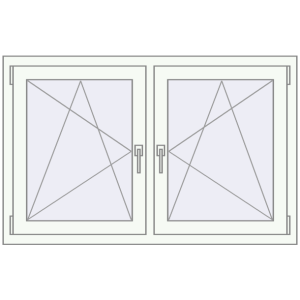 Zamów teraz Okna skrzydłowe 1260x800 mm REHAU ENERGY-SAVING SYNEGO MD BASALT_GREY zewnętrzny