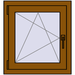 Zamów teraz Okna skrzydłowe 600x650 mm CLASICTHERM 70 GOLDEN OAK dwustronny