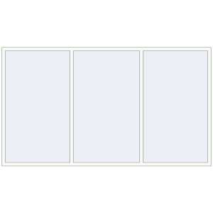 Buy Tilt-and-Turn 3050x1730 mm REHAU OPTIMUM EURO-DESIGN 70 RAL 9016 Traffic white two-sided