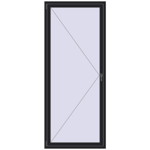 Buy Tilt-and-Turn 1000x2400 mm REHAU ENERGY-SAVING SYNEGO MD BLACK_ULTI-MATT two-sided