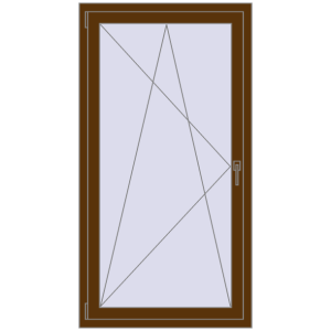 Zamów teraz Okna skrzydłowe 900x1550 mm CLASICTHERM 70 WALNUT dwustronny