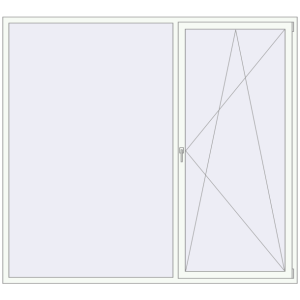 Zamów teraz Okna skrzydłowe 2430x2200 mm REHAU ENERGY-SAVING SYNEGO MD RAL 9016 Traffic white dwustronny