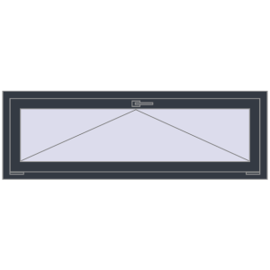 Buy Tilt-and-Turn 1500x500 mm REHAU OPTIMUM EURO-DESIGN 70 ANTHRACITE_GREY_STRUKTURAL two-sided