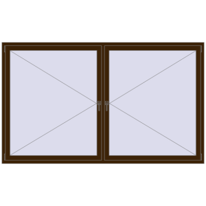 Zamów teraz Okna skrzydłowe 2500x1500 mm KORSA ENERGY-SAVING REHAU SYNEGO MD DARK_OAK dwustronny