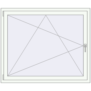 Buy Tilt-and-Turn 1320x1140 mm REHAU ENERGY-SAVING SYNEGO MD RAL 9016 Traffic white two-sided