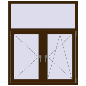 Zamów teraz Okna skrzydłowe 1200x1450 mm REHAU OPTIMUM EURO-DESIGN 70 DARK_OAK dwustronny