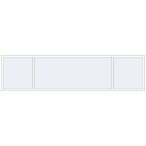 Buy Tilt-and-Turn 3850x950 mm REHAU OPTIMUM EURO-DESIGN 70 RAL 9016 Traffic white two-sided