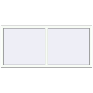 Buy Tilt-and-Turn 1750x800 mm REHAU OPTIMUM EURO-DESIGN 70 RAL 9016 Traffic white two-sided