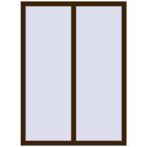 Buy Tilt-and-Turn 1140x1500 mm REHAU OPTIMUM EURO-DESIGN 70 DARK_OAK two-sided