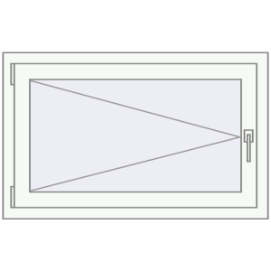 Buy Tilt-and-Turn 990x620 mm REHAU OPTIMUM EURO-DESIGN 70 RAL 9016 Traffic white two-sided