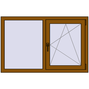 Zamów teraz Okna skrzydłowe 1250x800 mm EPSILON OPTIMA GOLDEN OAK dwustronny