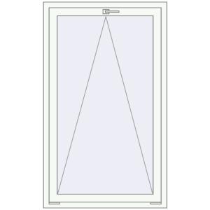 Zamów teraz Okna skrzydłowe 850x1450 mm KORSA BRILLANT DESIGN RAL 9016 Traffic white dwustronny