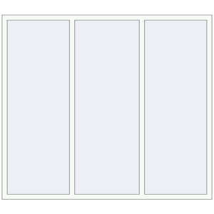 Buy Tilt-and-Turn 2060x1800 mm ALU STANDARD 72 RAL 9016 Traffic white two-sided