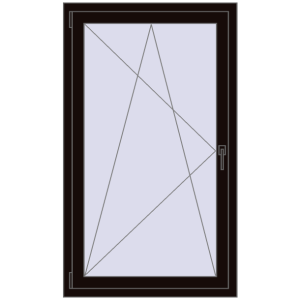 Zamów teraz Okna skrzydłowe 900x1400 mm EPSILON OPTIMA BLACK_BROWN dwustronny