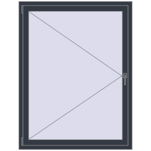 Buy Tilt-and-Turn 1150x1500 mm REHAU ENERGY-SAVING SYNEGO MD ANTHRACITE_GREY_STRUKTURAL two-sided