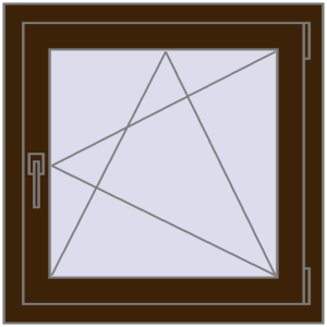 Zamów teraz Okna skrzydłowe 700x700 mm REHAU ENERGY-SAVING SYNEGO MD DARK_OAK dwustronny