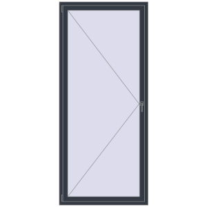 Buy Tilt-and-Turn 1050x2400 mm REHAU ENERGY-SAVING SYNEGO MD ANTHRACITE_GREY_STRUKTURAL two-sided