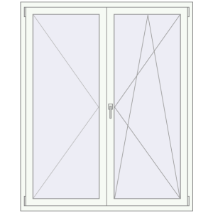 Buy Tilt-and-Turn 1400x1700 mm KORSA ENERGY-SAVING REHAU SYNEGO MD