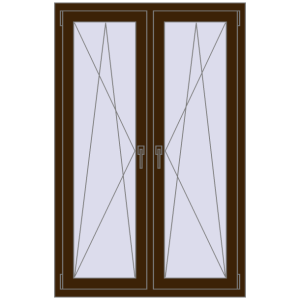 Zamów teraz Okna skrzydłowe 1020x1550 mm REHAU ENERGY-SAVING SYNEGO MD DARK_OAK dwustronny